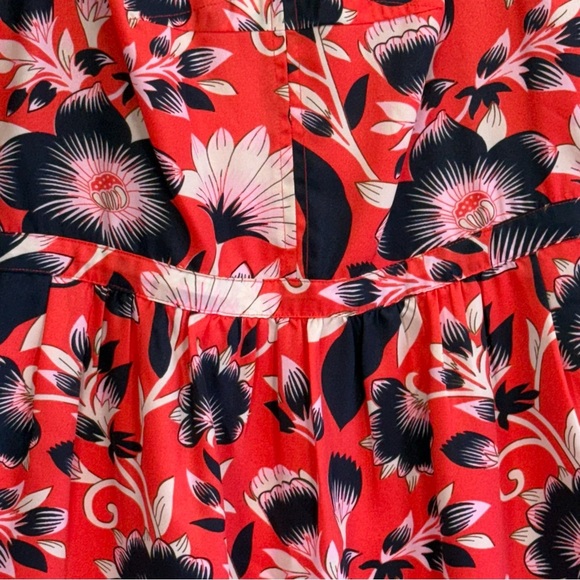 J Crew Res Floral Midi Sheath Dress. Size 4 - Picture 6 of 9